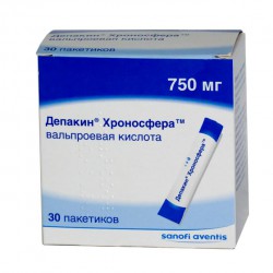 Депакин Хроносфера, гранулы пролонгированного действия 750 мг 30 шт