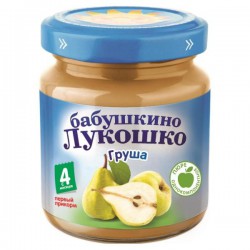 Пюре Бабушкино лукошко груша без сахара с 3.5 мес 100 г