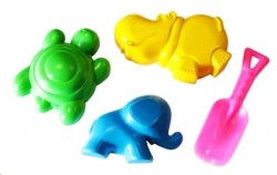 Набор Африка песочный (совок 3 формочки)