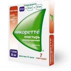 Никоретте трансдерм. терапевт. система 25 мг/16 ч 7 шт.